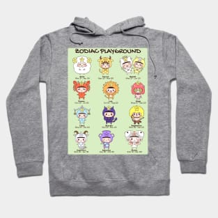 Zodiac Playground, cute zodiac signs chart Hoodie